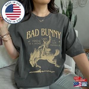 Bad Bunny Most Wanted Tour  Shirt Nadie Sabe Lo Que Va Pasar